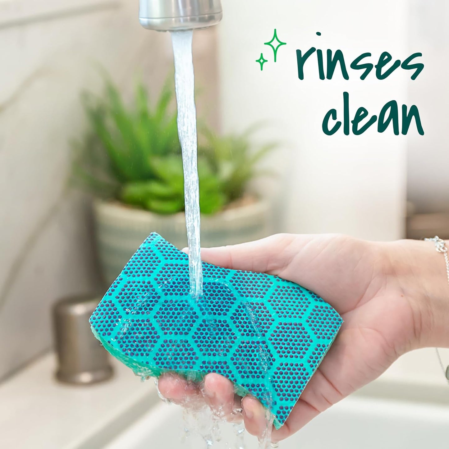 Scotch-Brite Odor Resist Heavy Duty Scrub Sponge, Dishwasher-Safe Kitchen sponges for Serious Scrubbing, Multipurpose Dish Sponge for Stuck-On Messes, 6 Scrubbing Sponges