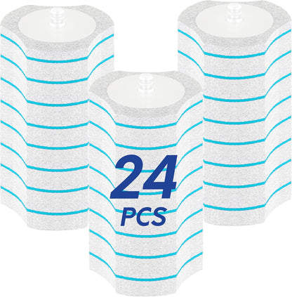 BOOMJOY Only Compatible BOOMJOY Disposable Toilet Brush, 24PCS Toilet Brush Refills, Replacement Heads for Toilet Brush