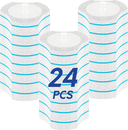 BOOMJOY Only Compatible BOOMJOY Disposable Toilet Brush, 24PCS Toilet Brush Refills, Replacement Heads for Toilet Brush