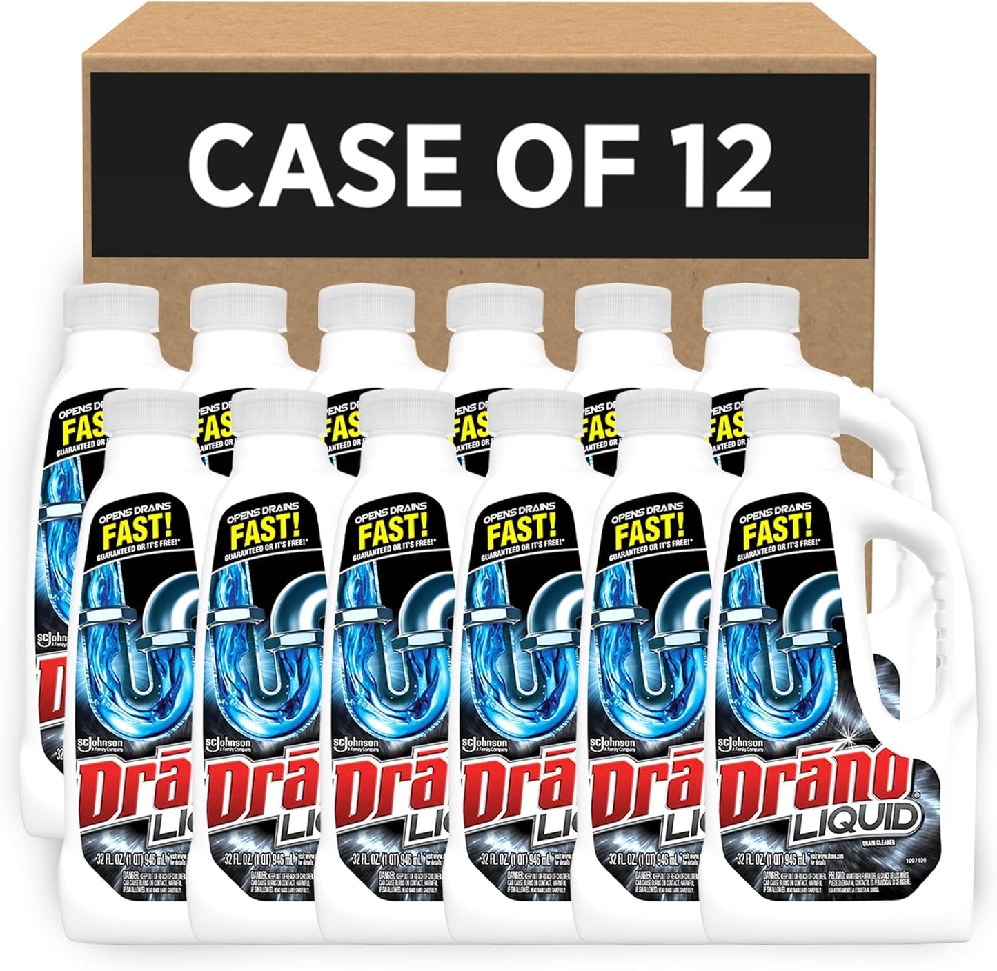 Drano Liquid Clog Remover, Regular Formula - 32 oz - 2 pk