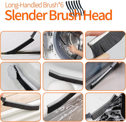20 PCS Crevice Cleaning Brush Set - Multi-Purpose Hard Bristle Brushes for Deep Cleaning Kitchen, Bathroom, Grout, Sink, Cup, Blender, Corners, Tight Spaces