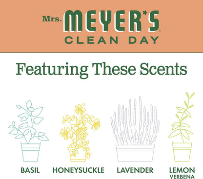 MRS. MEYER'S CLEAN DAY Kitchen Essentials Set, Includes: Hand Soap, Dish Soap, and All Purpose Cleaner, Lemon Verbena, 3 Count Pack