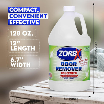 ZORBX Unscented Odor Remover Spray 32 oz - Perfect Solution for Strong Odor - Advanced Trusted Formula & Fast-Acting Odor Eliminator for Dog, Cat, Puppy