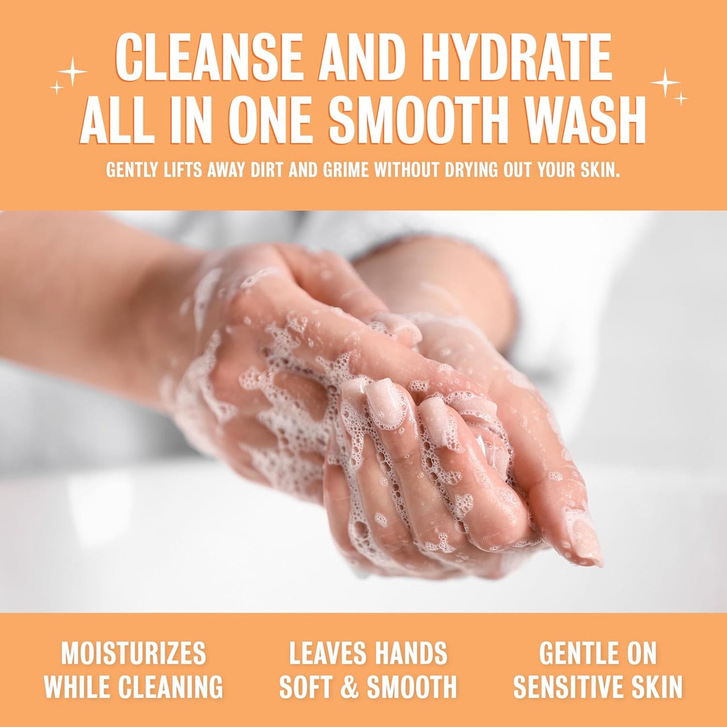 Rebel Green Fresh & Clean Hand Soap Refill - Natural Liquid Hand Soap Refill for Bathroom & Kitchen - Lavender & Grapefruit Scent, 32 Fl Oz