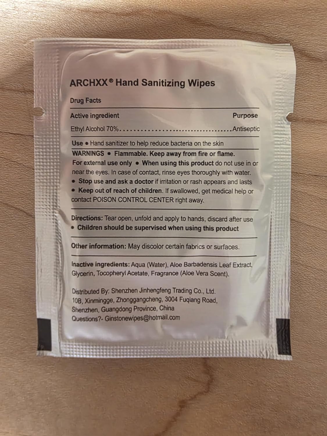 ARCHXX Cotton-Like Softness Hand Sanitizer Wipes, 100 Count, Antibacterial Hand Wipes Individually Wrapped, 70% Alcohol, Travel Size, Sanitizing for Home, Office & Outdoor, Aloe Vera Scent