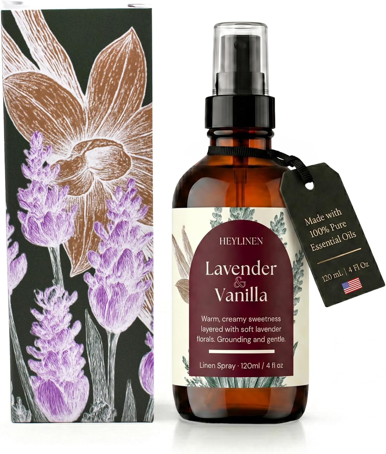 Lavender & Lemon Linen Spray | Clean Refreshing Aromatherapy Made with Pure Essential Oils | Fabric Freshener & Deodorizer for Carpet Kitchen Laundry Bathroom | 4 fl oz