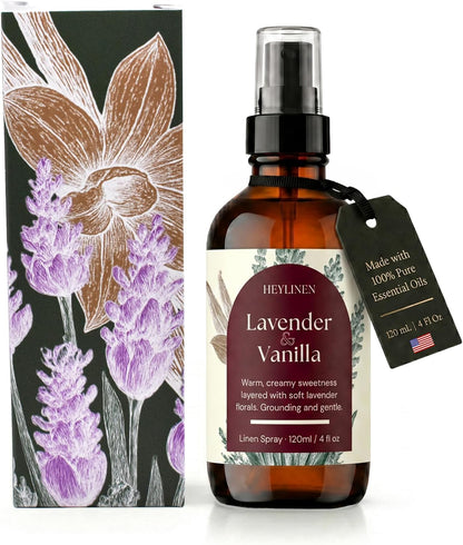 Lavender & Lemon Linen Spray | Clean Refreshing Aromatherapy Made with Pure Essential Oils | Fabric Freshener & Deodorizer for Carpet Kitchen Laundry Bathroom | 4 fl oz