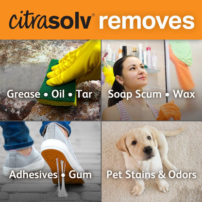 Citra Solv All Purpose Cleaning Spray – Powerful Citrus Degreaser for Kitchen & Bathroom, Multi-Surface Cleaner, No Harsh Chemicals, Valencia Orange 22oz