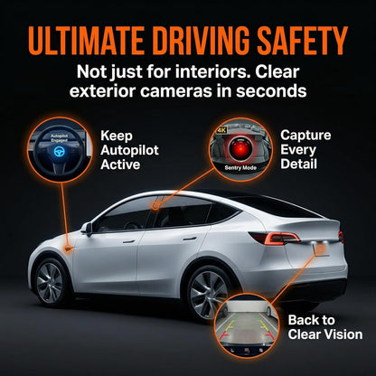 Car Screen Cleaner with Built-in Sponge | Effortlessly Removes Fingerprints, Dust and Make-up Stains | Anti Static Formula Safely Works on TV, Laptop, Computer Monitor, Phone, Dashboard & Console