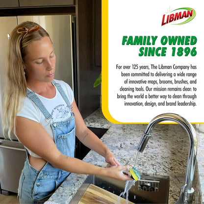 Libman Heavy Duty Scrub Brush Kit | Cleaning Brushes for Household Use | Tub Scrubber | Easy Grip Scrub Brush | Big Job Kitchen Brush | Dual Sided Tile & Grout Brush | 3 Different Brushes Included