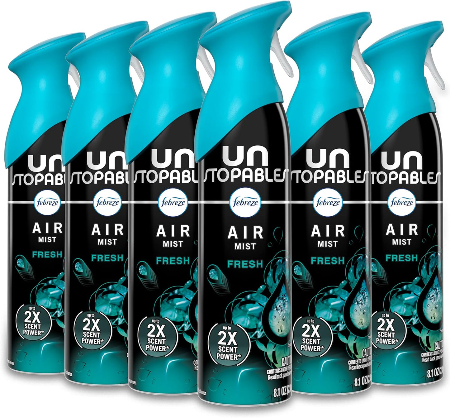 Febreze Air Mist, Air Freshener Spray, Odor Fighting Room Spray, Deodorizer for Home Bathroom Kitchen Office Apartment Dorm Room Classroom, Linen & Sky Scent, 8.1oz (Pack of 6)