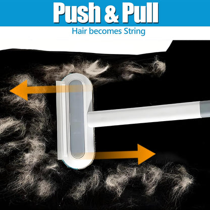 Magic Pet Hair Remover for Dog Cat Owners 1 Pieces,TikTok 4 in 1 Multifunctional Pet Hair Removal Tool for Couch Furniture Carpet Clothing, Reusable Washable Broom Brush for Window Tile Lint Cleaning