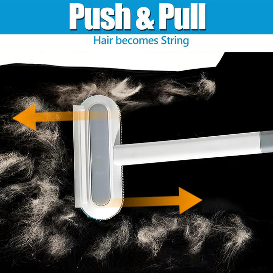 Magic Pet Hair Remover for Dog Cat Owners 1 Pieces,TikTok 4 in 1 Multifunctional Pet Hair Removal Tool for Couch Furniture Carpet Clothing, Reusable Washable Broom Brush for Window Tile Lint Cleaning