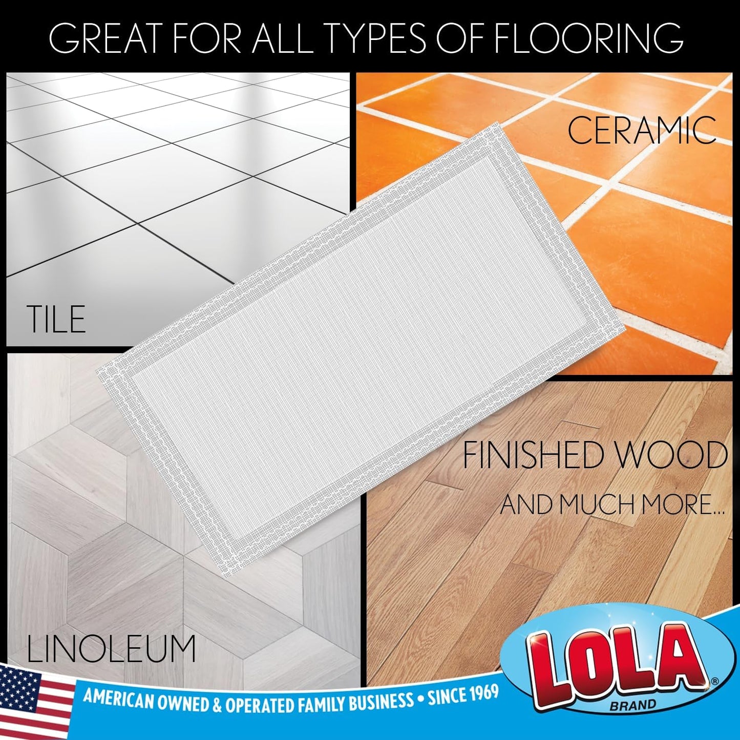 LOLA Dry Sweeping Cloth Refill Pads, 32 Pack, Unscented, Compatible with Swiffer Floor Mop, Comparable to Swiffer Refills, 11" x 8.13"