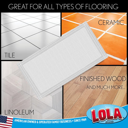 LOLA Dry Sweeping Cloth Refill Pads, 32 Pack, Unscented, Compatible with Swiffer Floor Mop, Comparable to Swiffer Refills, 11" x 8.13"