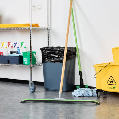 Restaurantware-SQUEEGEE ONLY: Clean Tek Professional 29.92 Inch Floor Squeegee, 1 Broom With Double Rubber Blade - Handle Sold Separately, Heavy-Duty, Steel Wiper For Concrete Floor