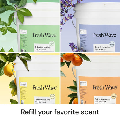 Fresh Wave Odor Removing Gel, 7 oz., Pack of 3 - Odor Absorbers for Home, Safer Odor Relief, Natural Plant-Based Odor Eliminator, Every 7 oz. lasts 15-30 Days, For Cooking, Trash & Pets