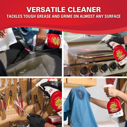 Krud Kutter Original Cleaner Degreaser Spray, 32 oz, Heavy Duty Multi Surface Cleaner for Grease, Oil and Tough Stains, Ready to Use for Kitchen, Garage, Floors and Outdoor Surfaces