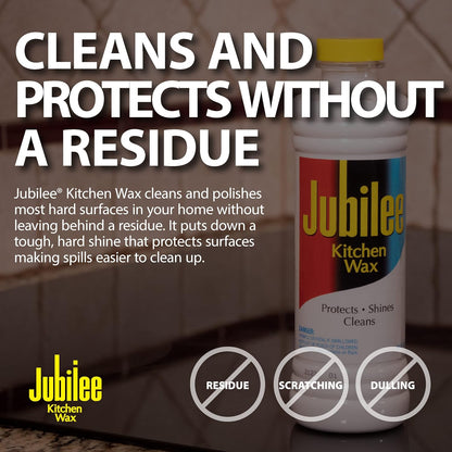 Jubilee Kitchen Wax (2-Pack) - Ultimate Kitchen Cleaner for Countertops, Appliances, and Cabinets/Clean & Shiny Surfaces/Easy-to-Use/Use for Countertops, Sinks, Tables, Tiles & More (524815)