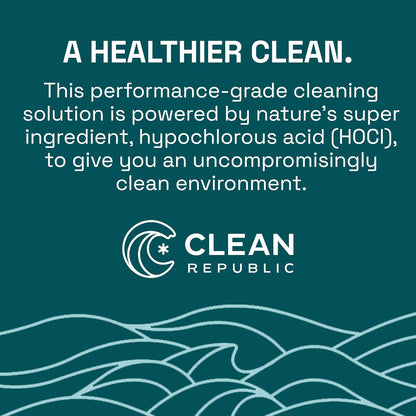 Clean Republic Multi-Purpose Disinfectant, Hypochlorous Acid Cleaning Spray, 32 Fluid Ounce Bottle, 2-Pack