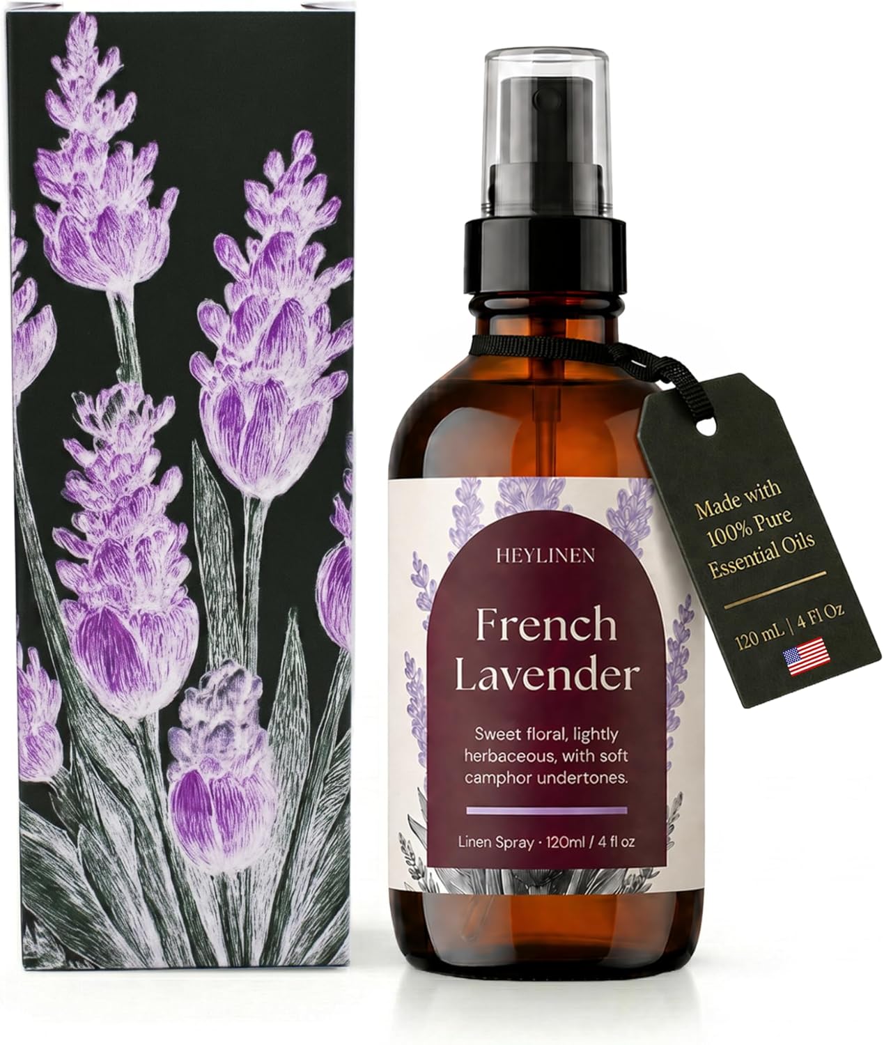 Lavender & Lemon Linen Spray | Clean Refreshing Aromatherapy Made with Pure Essential Oils | Fabric Freshener & Deodorizer for Carpet Kitchen Laundry Bathroom | 4 fl oz