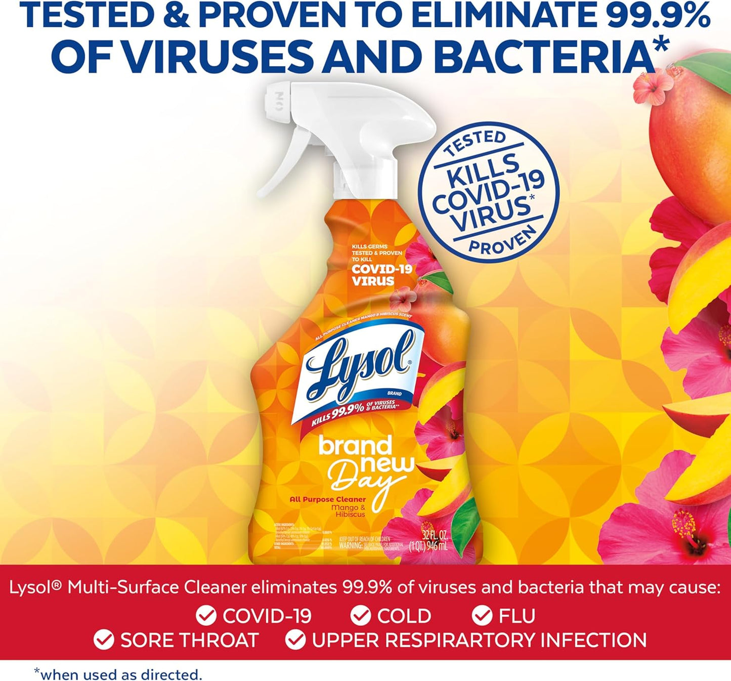 Lysol Power Foaming Bathroom Cleaner, Multipurpose Cleaner for Showers, Bathtubs, Sinks, Disinfectant Spray Kills 99.9% of Germs, Zero Bleach Cleaning Spray, 32 Oz.