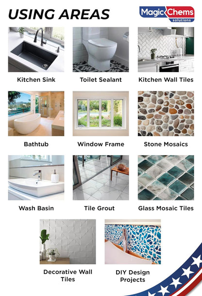 Tile Grout Repair, Grey 8.8 oz/250gr. Fast Drying Grout Repair Kit, Grout Filler Tube Repair Kit, Tile Grout Paint, Grout Sealer Restore and Renew Bathroom Floor, Tile Gaps, Joints, Lines