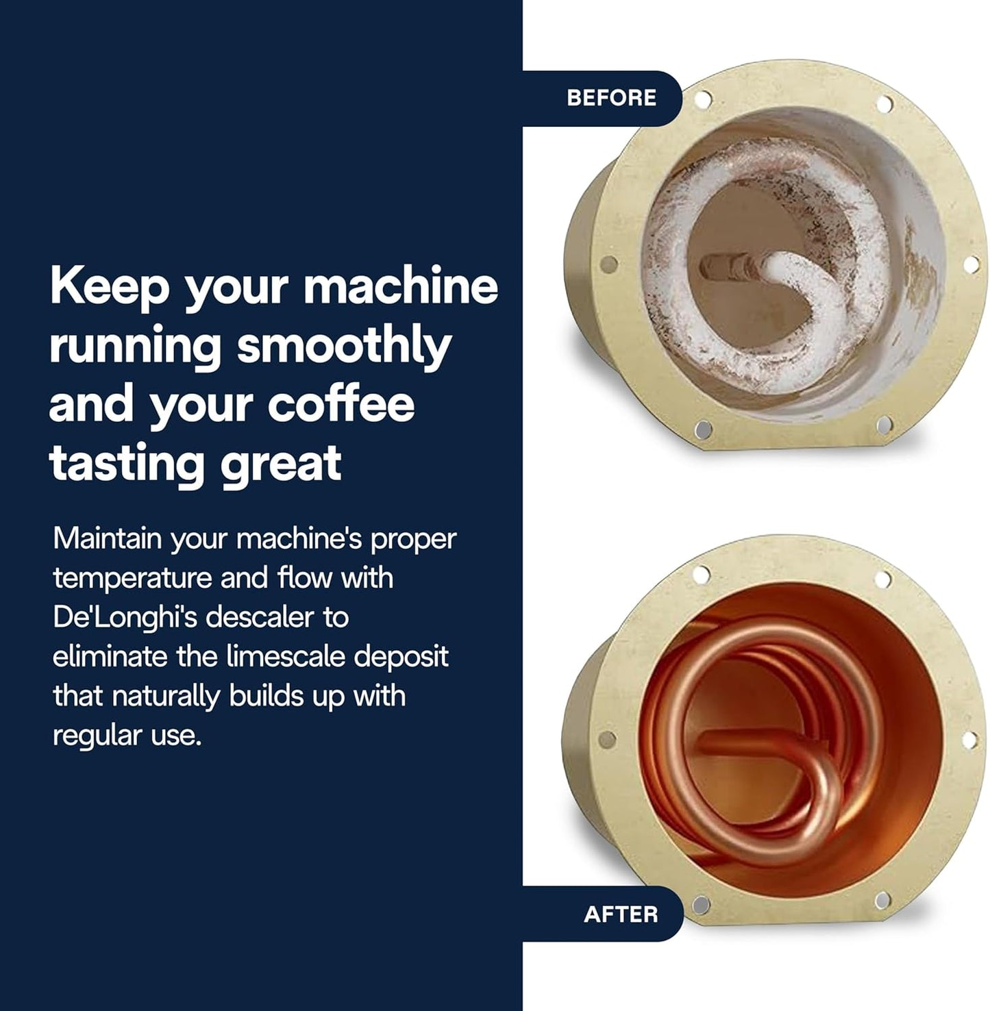 De'Longhi EcoDecalk Descaler, Universal Descaling Solution for Coffee & Espresso Machines, 16.90 oz (5 uses)
