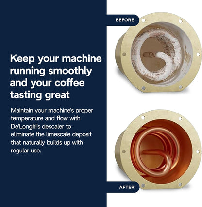 De'Longhi EcoDecalk Descaler, Universal Descaling Solution for Coffee & Espresso Machines, 16.90 oz (5 uses)