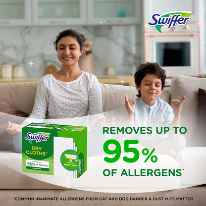 Swiffer Sweeper Dry Sweeping Pad, Multi Surface Refills for Dusters Floor Mop, with Febreze Lavender, 32 count