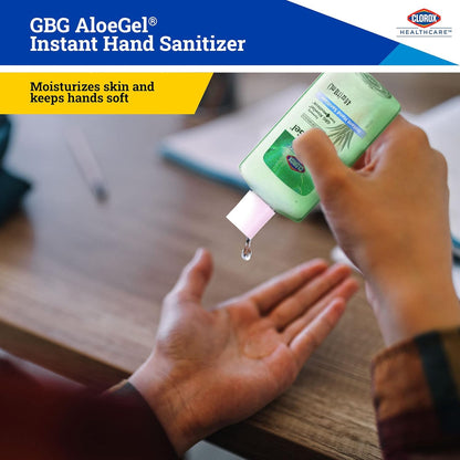 Clorox Healthcare GBG AloeGel Hand Sanitizer Wipes, Bleach-Free Sanitizing Wipes for Hands with 71% Ethyl Alcohol and Aloe - FDA Registered, Resealable Travel Pouch, 20 Count