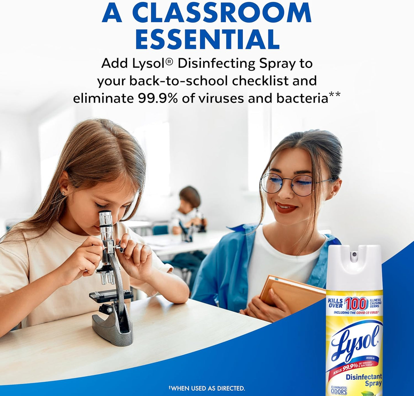 Lysol Disinfectant Spray, Sanitizing and Antibacterial Spray, For Disinfecting and Deodorizing, Mango & Hibiscus, 19 Fl. Oz (Pack of 2)