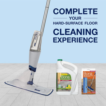 Bona Multi-Surface Floor Cleaner Concentrate - 1 fl oz - 4-Pack - Residue-Free Floor Cleaning Solution for Bona Spray Mop and Spray Bottle Refill - For Stone, Tile, Laminate, and Vinyl Floors
