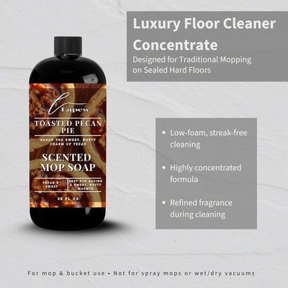 Lapew Baccarat Scented Mop Soap - Luxury Floor Cleaner Concentrate for Mopping Tile, Laminate, Vinyl & Hardwood | Streak-Free, Low-Foam | 36 oz - Colors A
