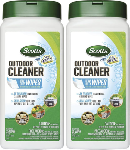 Scotts Outdoor Cleaner Plus OxiClean Heavy Duty Wipes