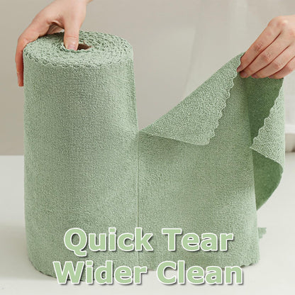 80 Pack Microfiber Cleaning Cloth Roll Reusable Paper Towels 12"x12" Tear Away Cloth, Microfiber Towels for Cars, Wash Cloths, Lint Free Dark Grey Rags for House, Kitchen,Window,Cleaning Supplies