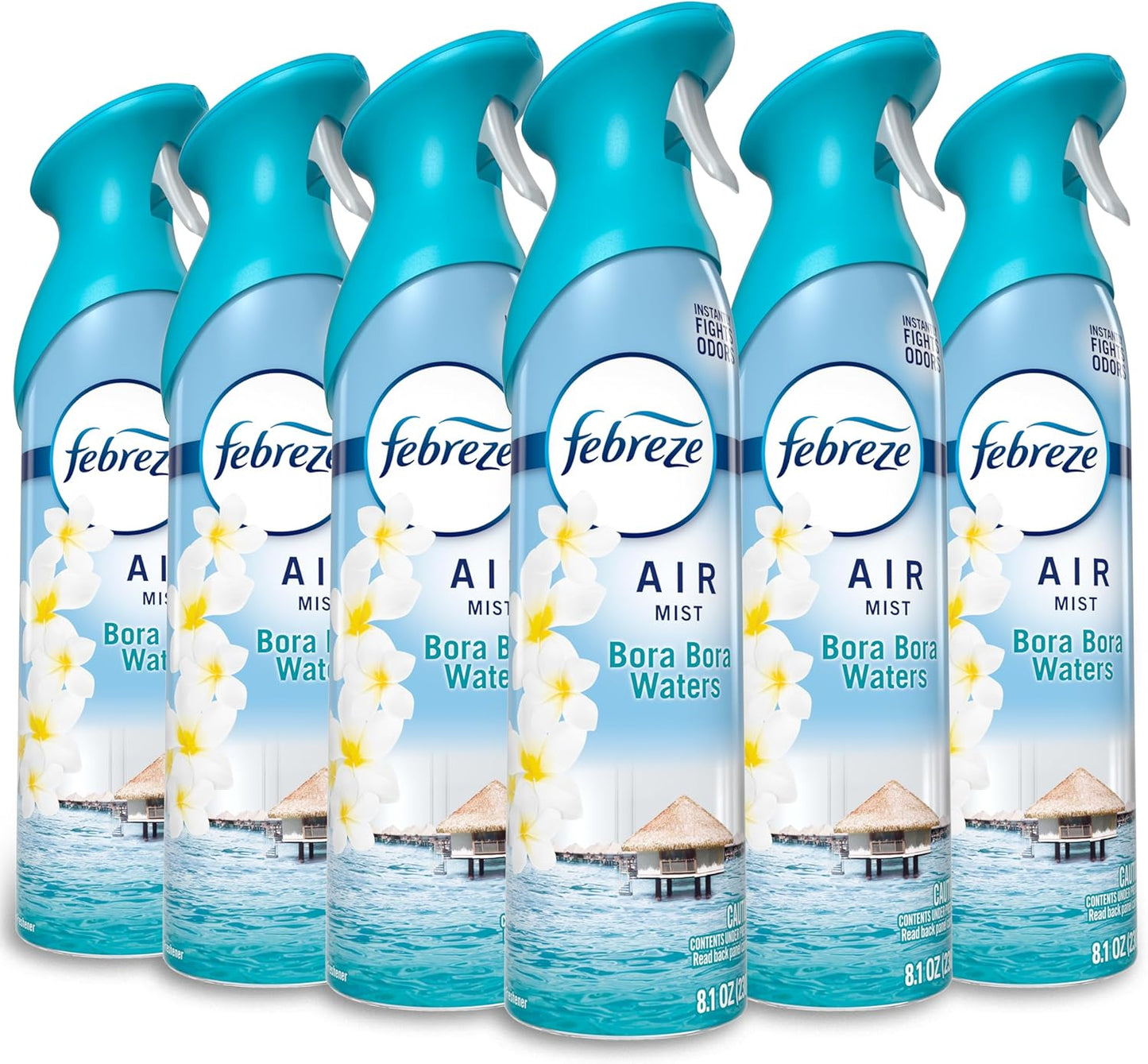 Febreze Air Mist, Air Freshener Spray, Odor Fighting Room Spray, Deodorizer for Home Bathroom Kitchen Office Apartment Dorm Room Classroom, Linen & Sky Scent, 8.1oz (Pack of 6)