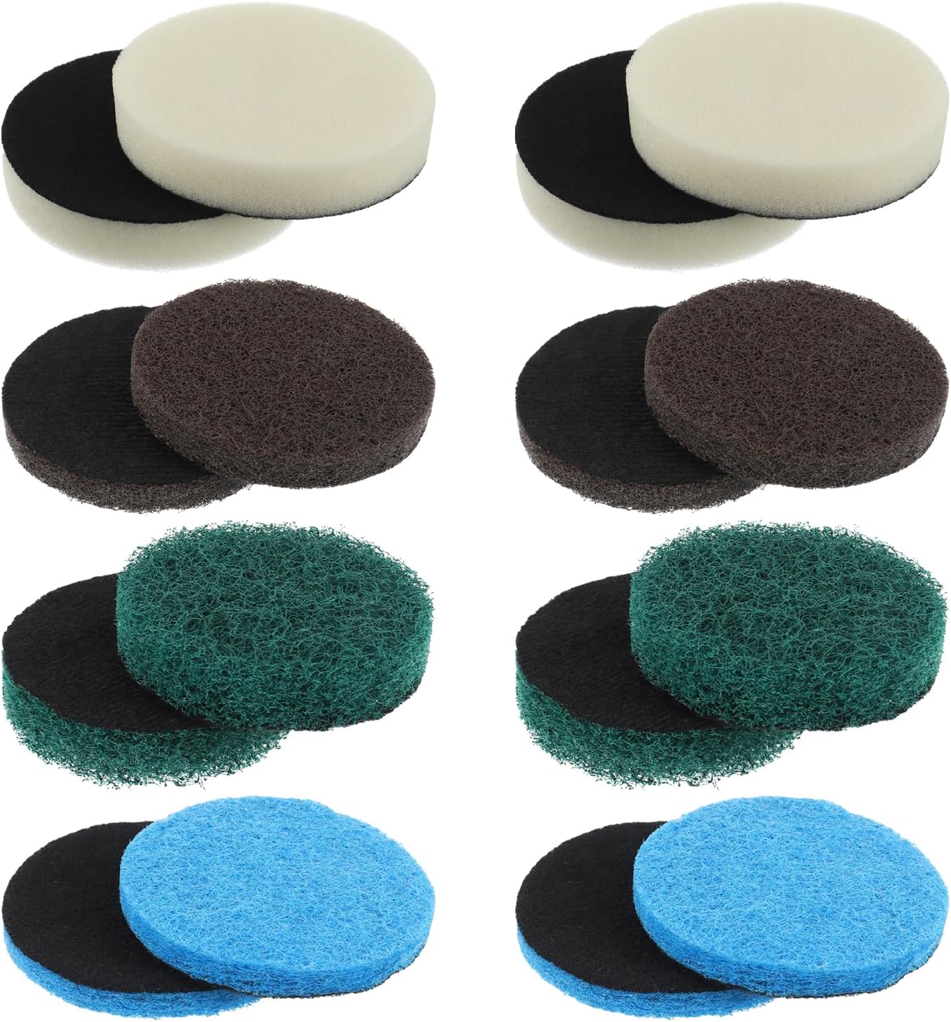 16pcs Kitchen Pads Power Scrubber Pads Set Electric Scrubber Replacement Scouring Pads fit for Dremel Versa Scouring Pads,Green