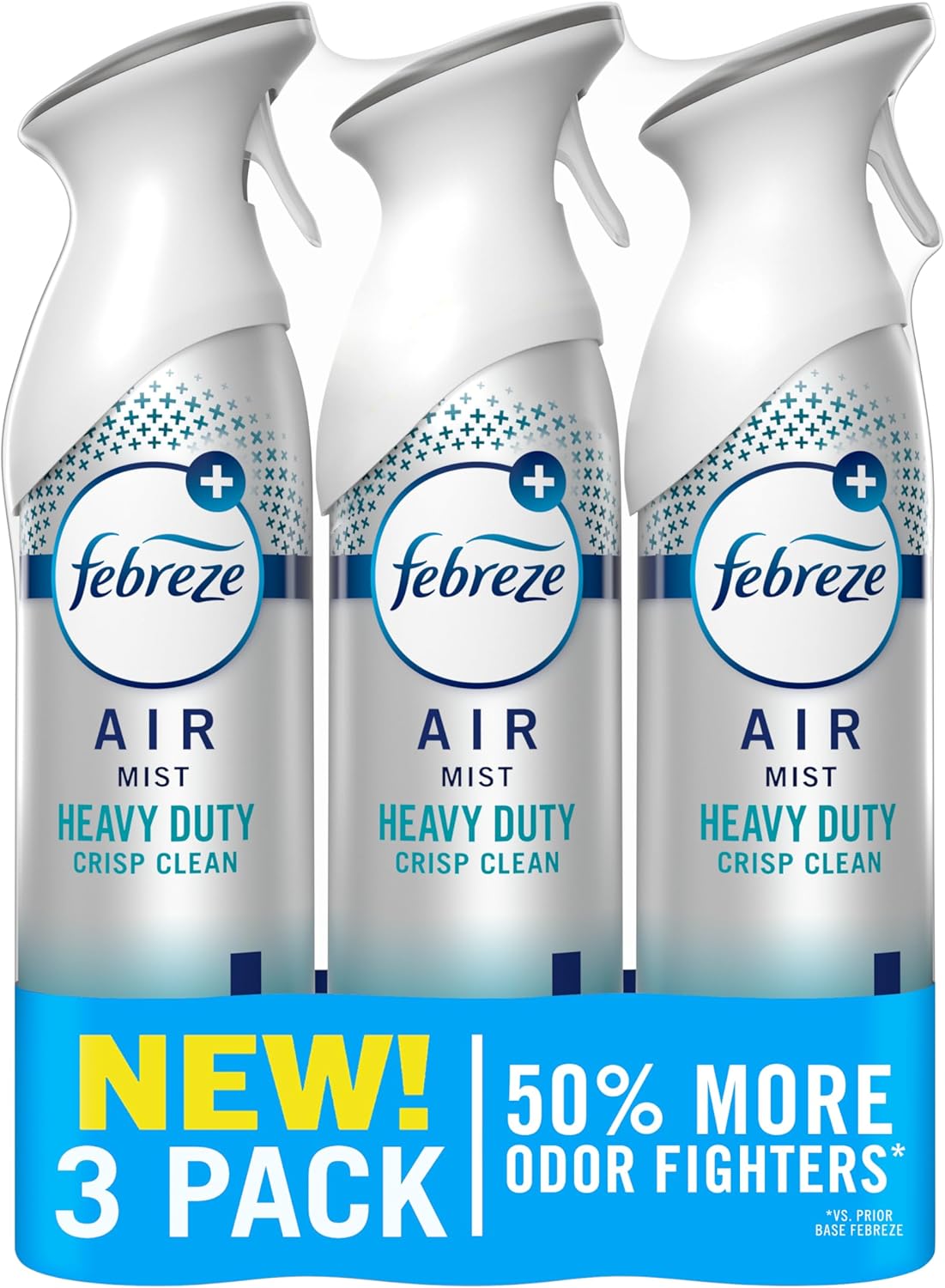 Febreze Air Mist Air Freshener Spray, Odor-Fighting Room Spray, Air Fresheners for Home and Bathroom and Kitchen, Aerosol Can, HD Pet Odor Fighter Scent, 8.8oz (Pack of 3)