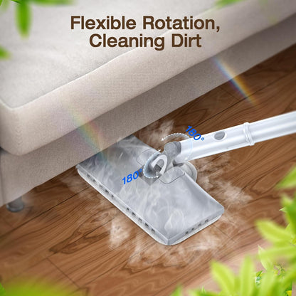 Cordless Electric Spin Mop with Water Sprayer, 300ml Tank Self-Propelled Floor Cleaner for Hardwood & Tile, Quiet Cleaning, Adjustable Handle, 2500mAh Long-Lasting Battery, Pink