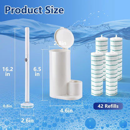 80 Toilet Wand Refills for Clorox Toilet Wand, Disposable Toilet Brush Head with Rich Foaming, Extra Thick Triple-layer Refills, Strong Cleaning & Scrubbing Power, Won't Fall Off or Fall Apart