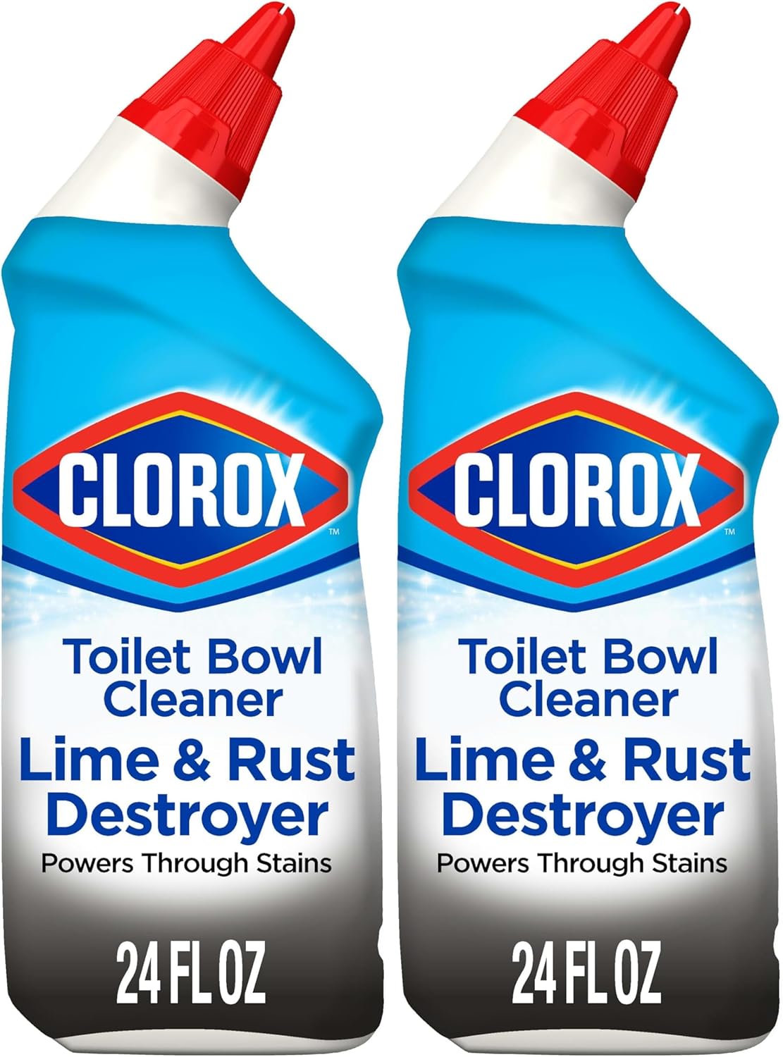 Toilet Bowl Cleaner Lime & Rust Destroyer – 24 Ounces, Pack of 12 (Package May Vary)