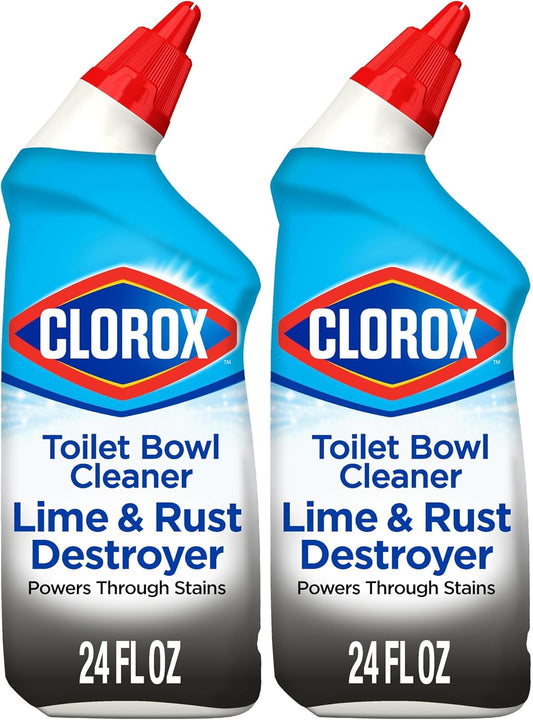 Toilet Bowl Cleaner Lime & Rust Destroyer – 24 Ounces, Pack of 12 (Package May Vary)