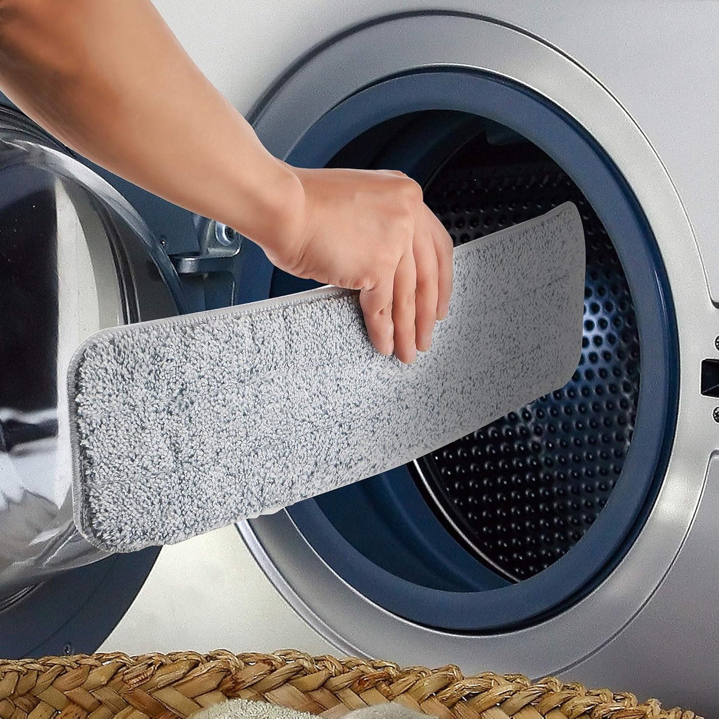 True & Tidy Spray Mop for Floor Cleaning Wet Spray Mop with 12 oz Refillable Bottle and 4 Washable Microfiber Pads Home or Commercial Use Dry Wet Flat Mop for Hardwood Laminate Wood Ceramic (Gray)