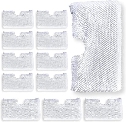 F Flammi 8-Pack Replacement Pads Compatible with Shark Steam Pocket Mop S3501 S3601 S3901 S3550 S3801 SE450, Double-Sided Microfiber Refills for Hardwood Tile Floor, Professional Scrubbing Strips