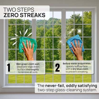 Claro Stainless Steel Cleaner Cloth 8-Pack – Microfiber Cleaning Cloths for Appliances, Sinks & Fridge | Lint-Free Streak-Free Stainless Reusable Alternative to Chemical Cleaners