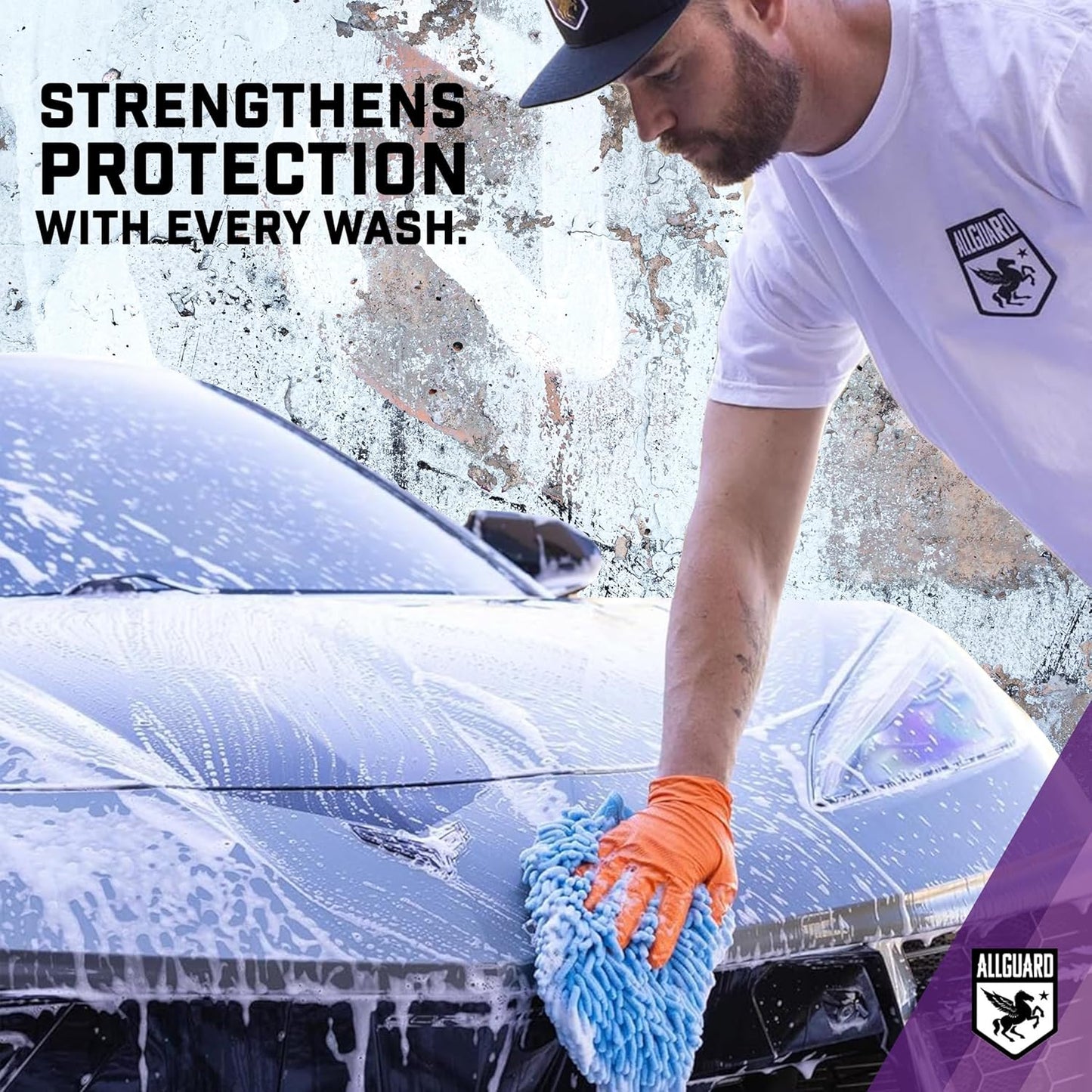Microfiber Car Wash Mitt – Double-Sided Car Washing Mitts for Interior & Exterior Vehicle Washing & Dusting, Lint-Free, Scratch-Free Chenille Wash Glove, High Absorption Capacity – 2 Pack