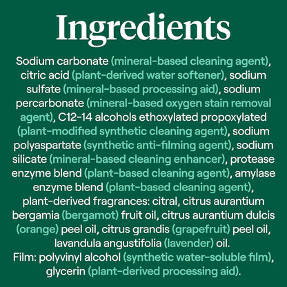 Seventh Generation Power Plus Dishwasher Detergent Packs Fresh Citrus scent Pack of 2 for sparkling dishes Dishwasher tabs 40 count