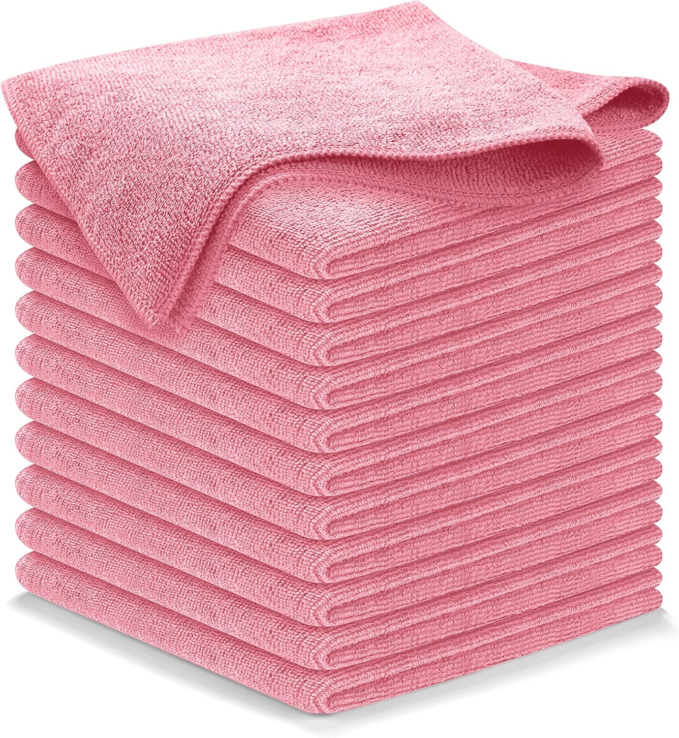 USANOOKS Microfiber Cleaning Cloth Grey - 12 Pcs (12.5"x12.5") - High Performance - 1200 Washes, Ultra Absorbent Microfiber Towel Weave Grime & Liquid for Streak-Free Mirror Shine - Car Washing Cloth