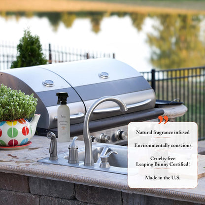 Bayes High-Performance Stainless Steel BBQ Exterior Cleaner and Protectant - Cleans, Shines and Protects Stainless Steel Barbecue Surfaces, Shields from Outdoor Elements - 16 oz